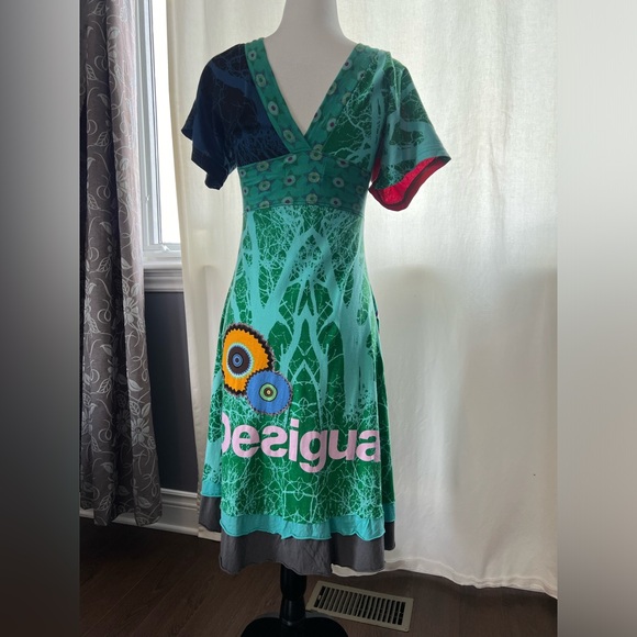 DESIGUAL MULTI COLOUR DRESS - Picture 3 of 6